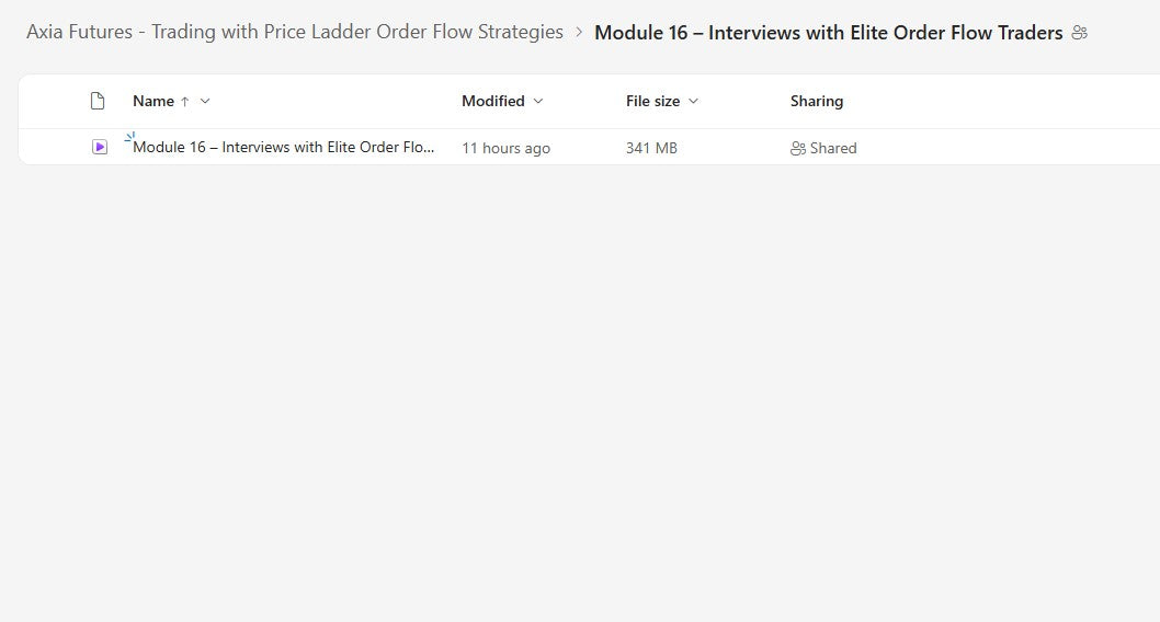 Axia Futures - Trading with Price Ladder Order Flow Strategies