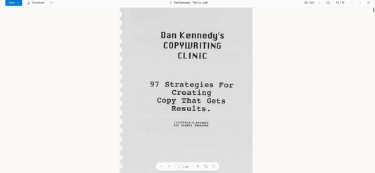Dan Kennedy – The Copywriting Clinic File Document on mypremiumcourses.com