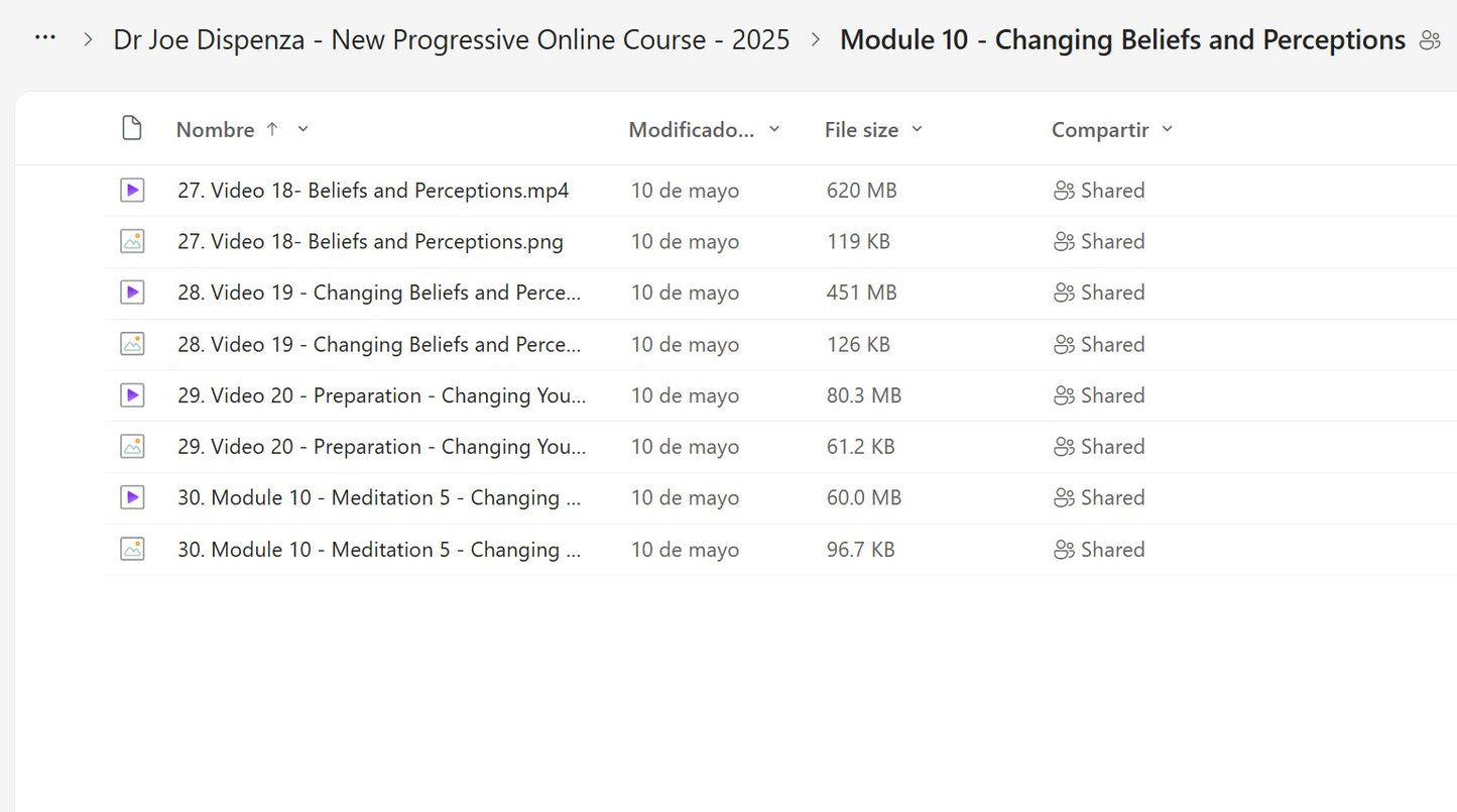 Joe Dispenza Progressive Online Course Module 10