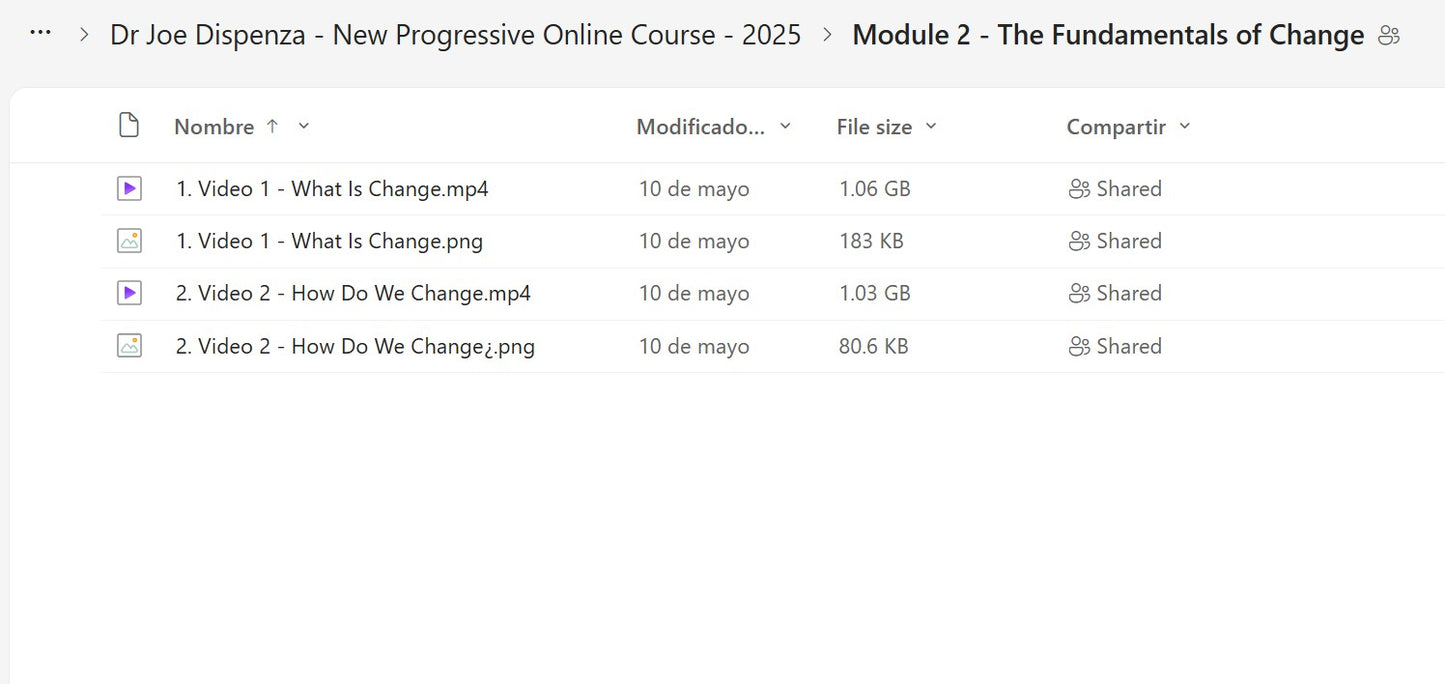 Joe Dispenza Progressive Online Course Module 2