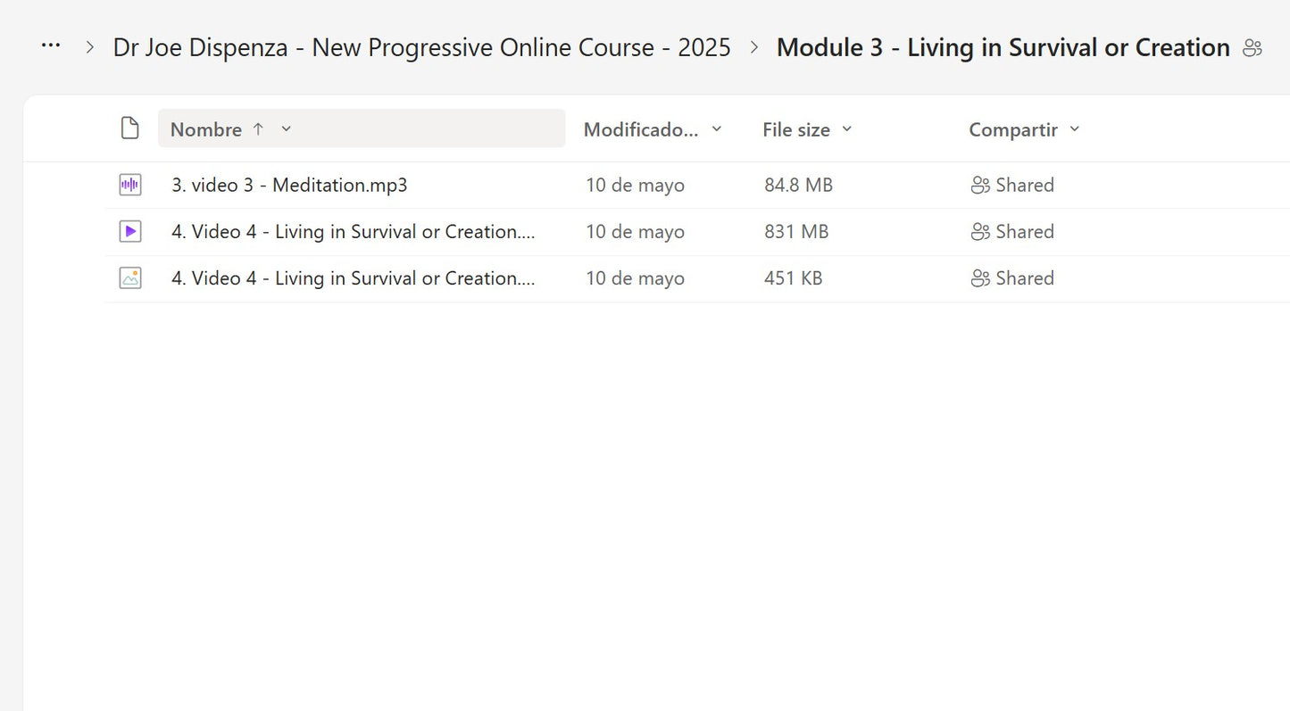 Joe Dispenza Progressive Online Course Module 3