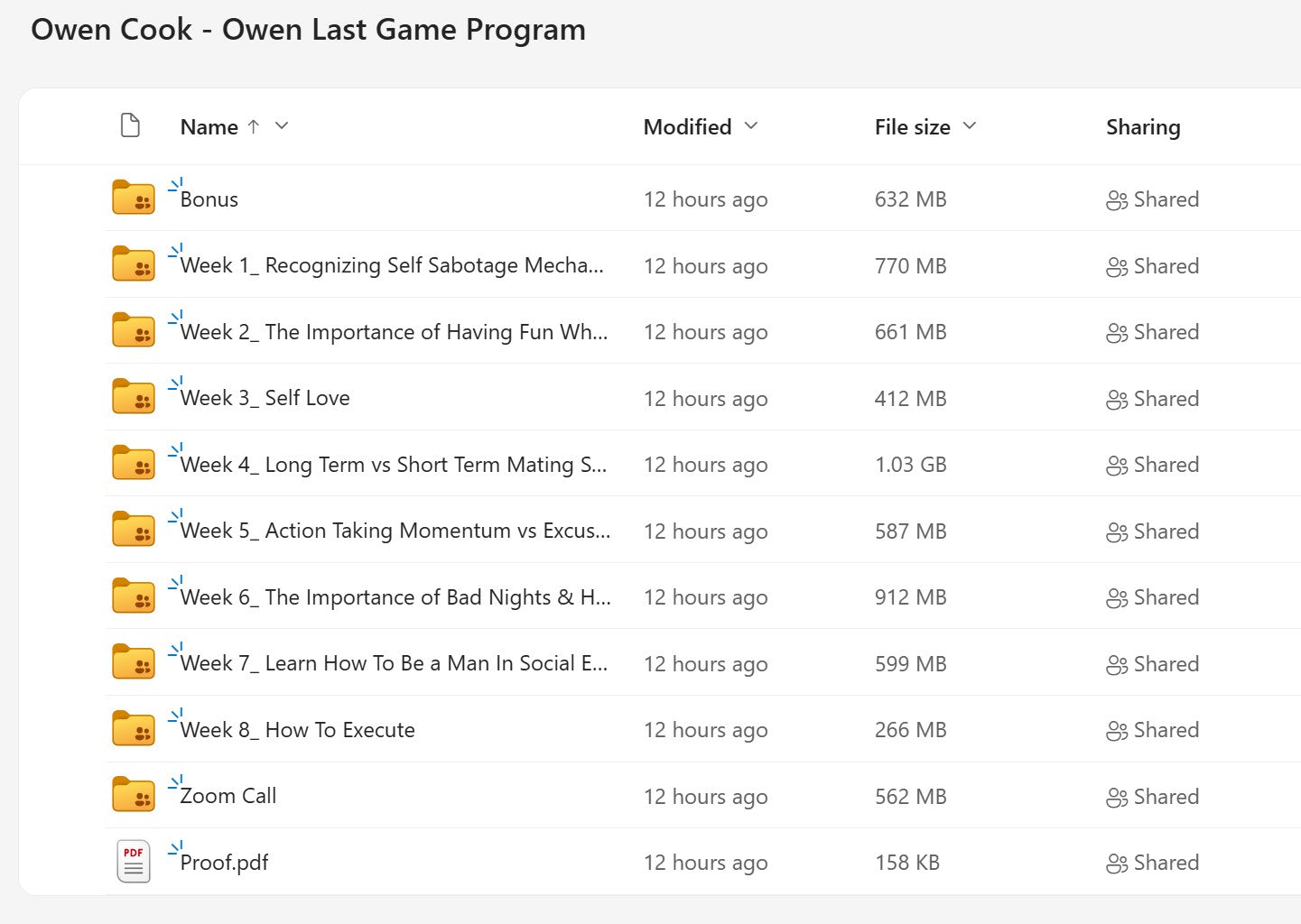 Owen Cook – Owen Last Game Program Modules on mypremiumcourses.com