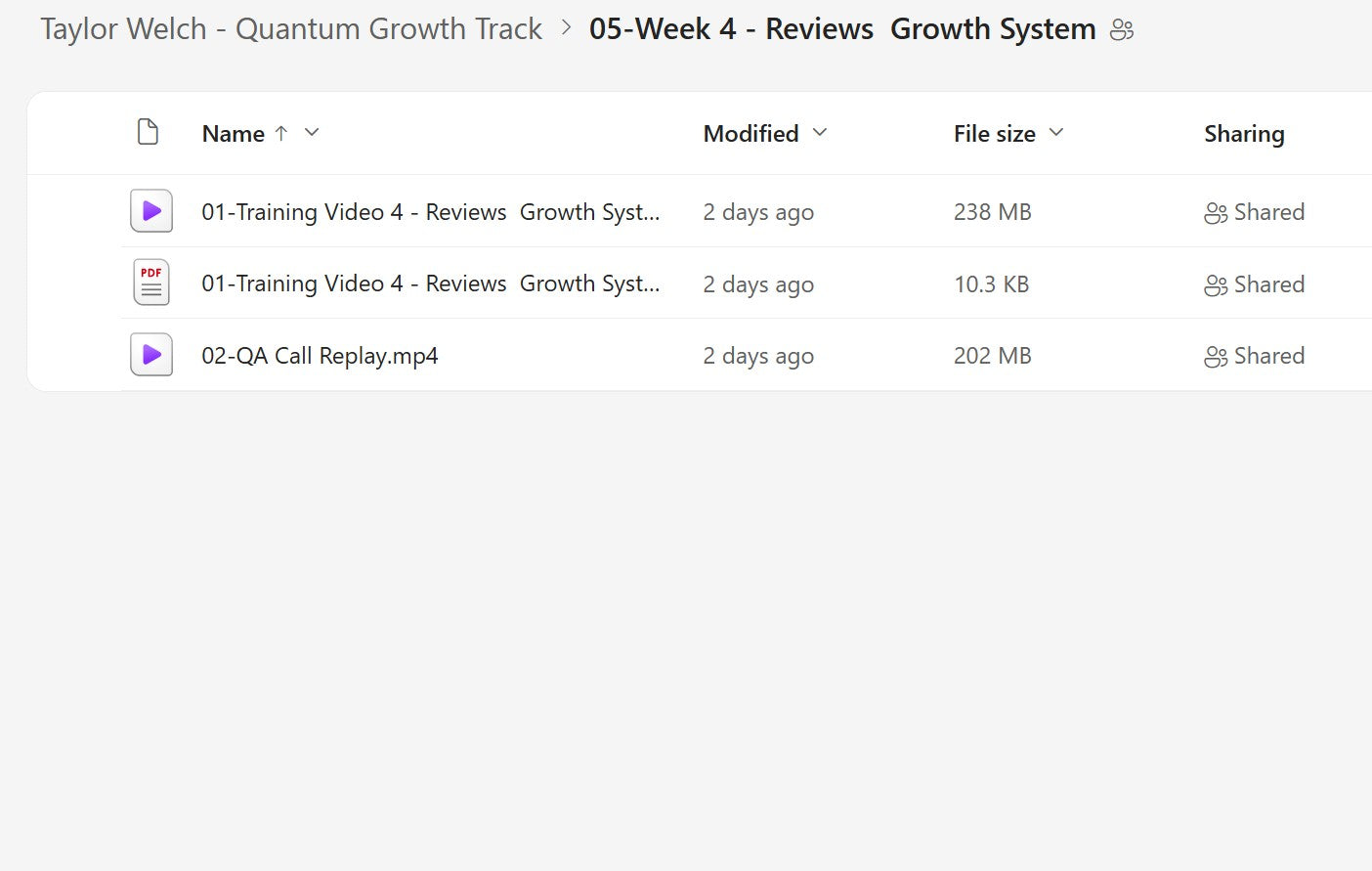 Taylor Welch - Quantum Growth Track Module 5 on mypremiumcourses.com