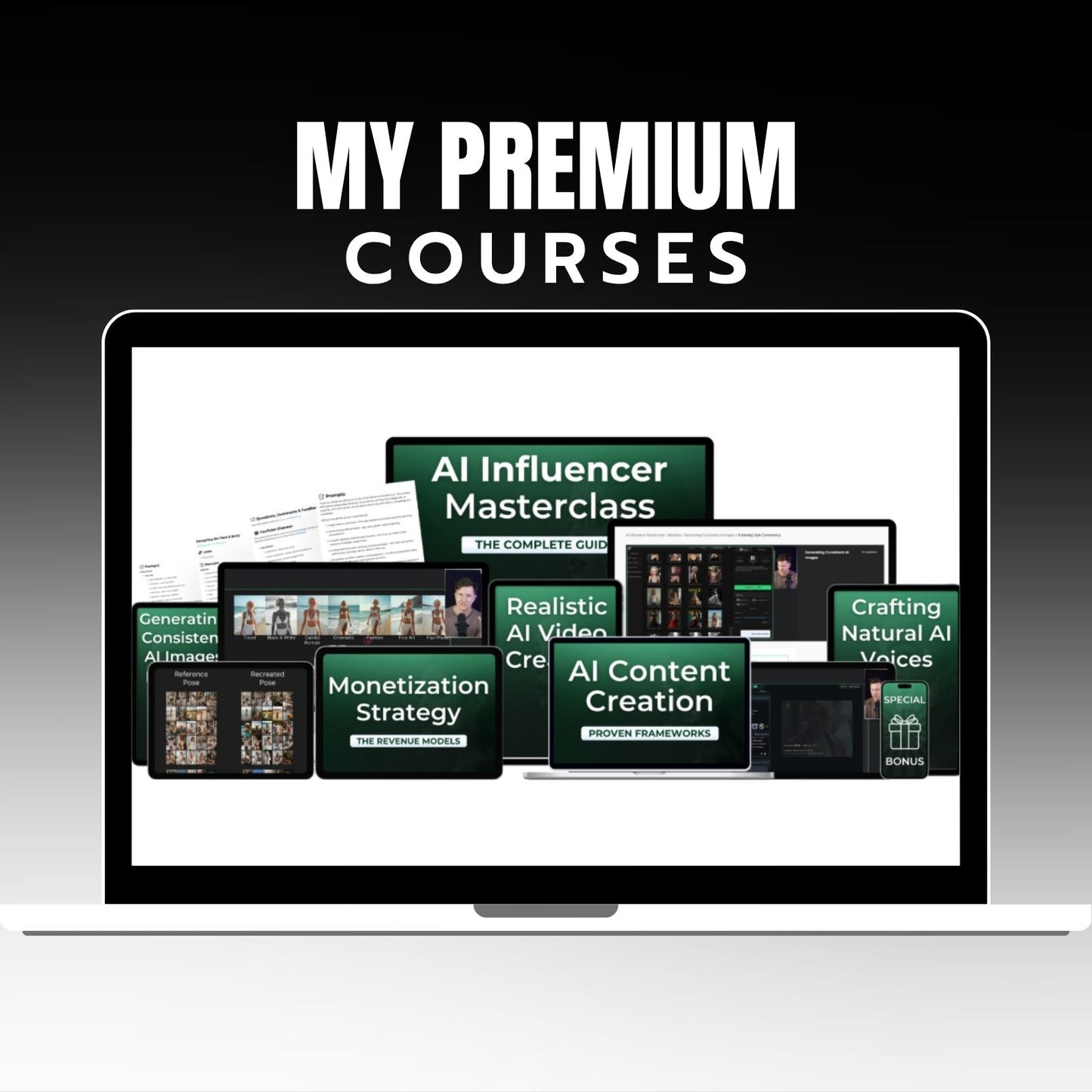 AI Influencer Masterclass – AI Filmmaker Academy on My Premium Courses
