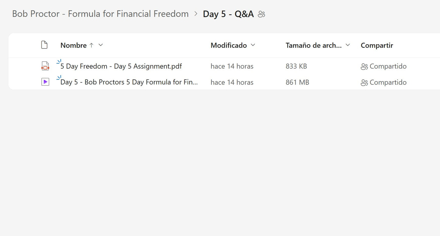 Bob Proctor - The Formula for Financial Freedom Module 5 on My Premium Courses