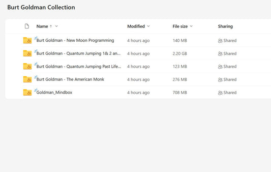Burt Goldman Collection Modules on My Premium Courses