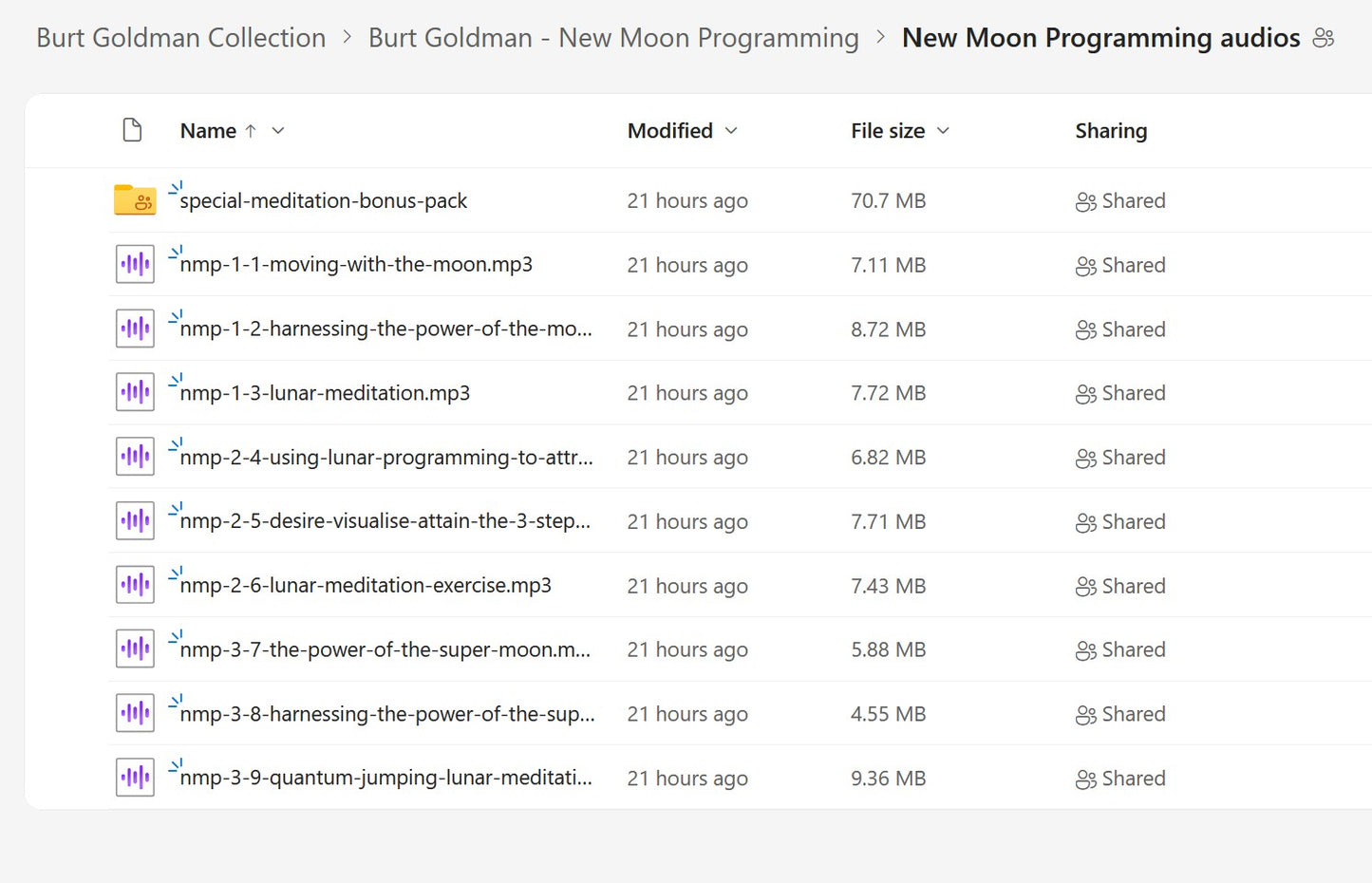 Burt Goldman New Moon Programming Module 1 on My Premium Courses