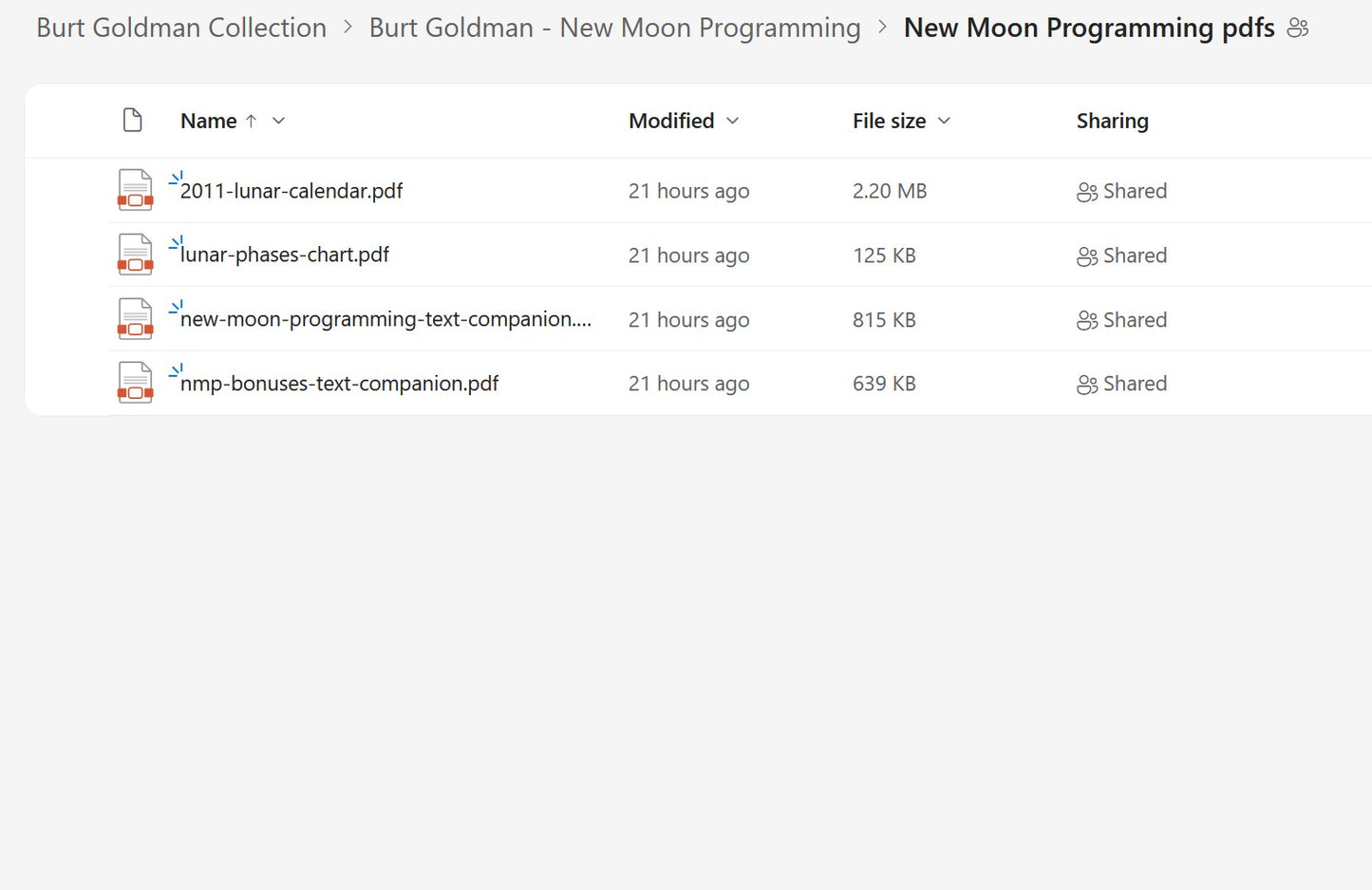 Burt Goldman New Moon Programming Module 2 on My Premium Courses