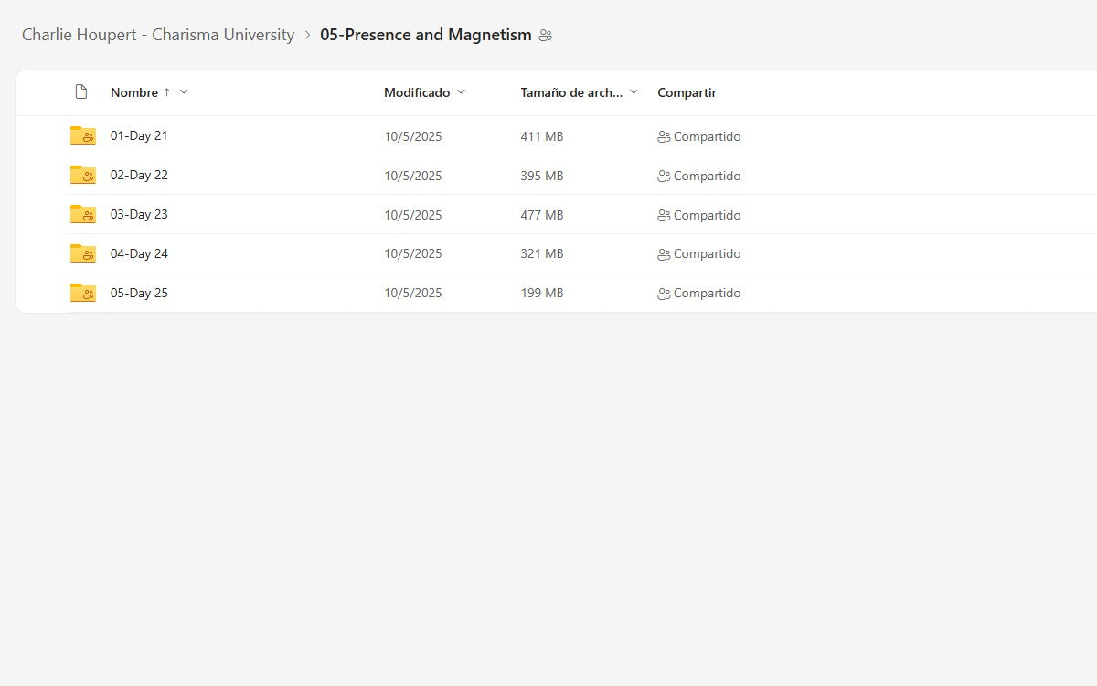Charlie Houpert - Charisma University Module 5 on My Premium Courses