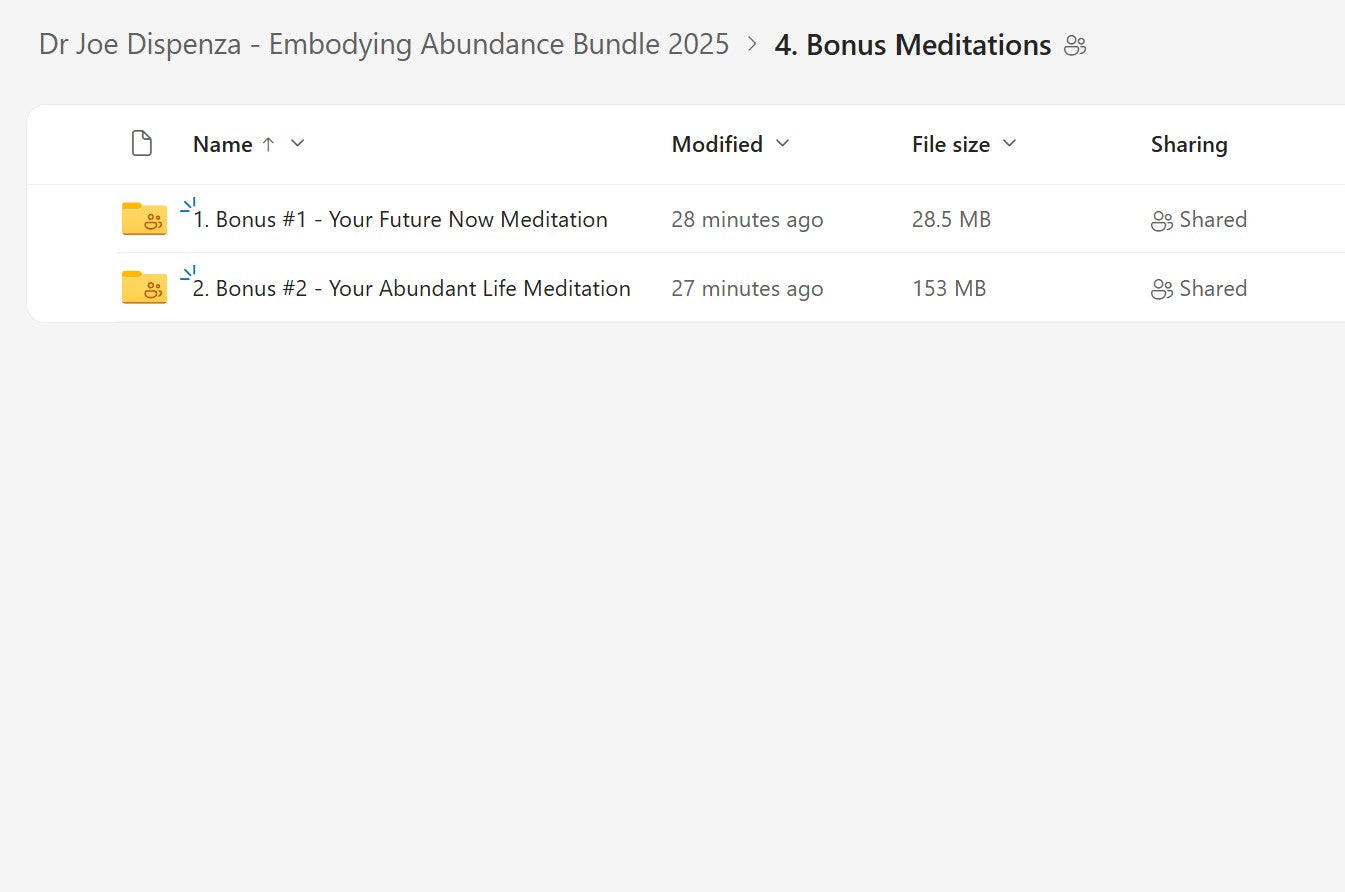 Dr Joe Dispenza - Embodying Abundance Bundle Module 4 on My Premium Courses