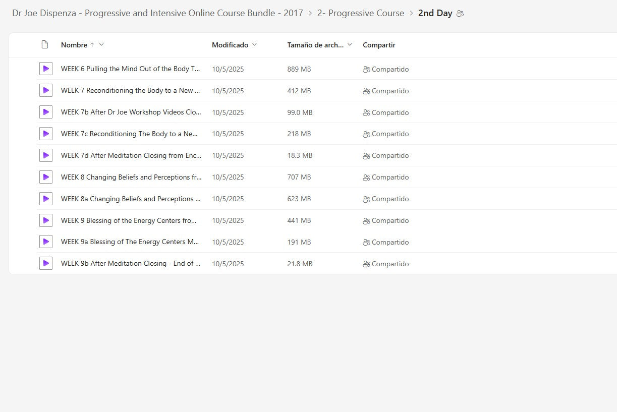 Dr Joe Dispenza - Progressive and Intensive Online Course Bundle Module 2.2 on My Premium Courses