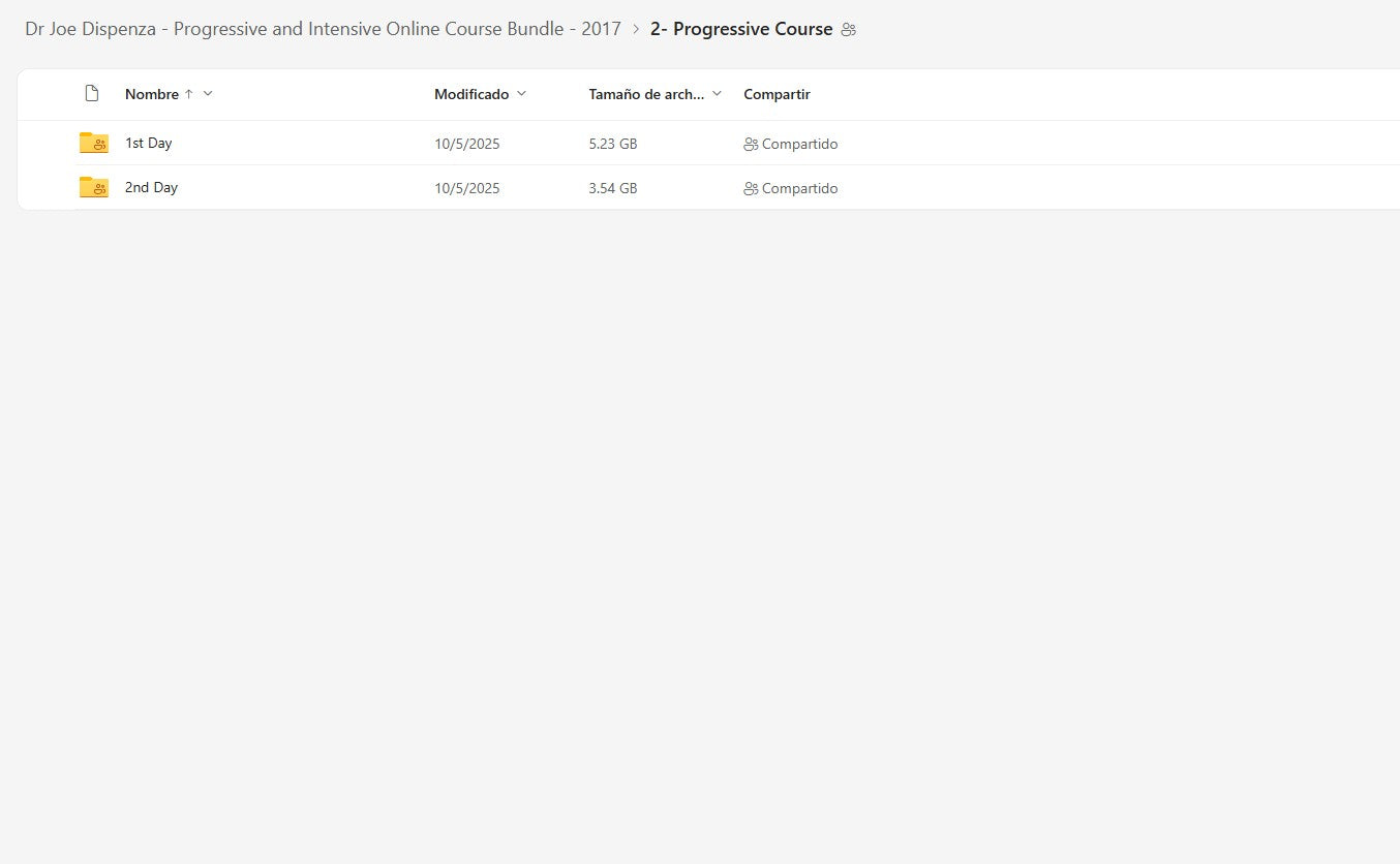 Dr Joe Dispenza - Progressive and Intensive Online Course Bundle Module 2 on My Premium Courses