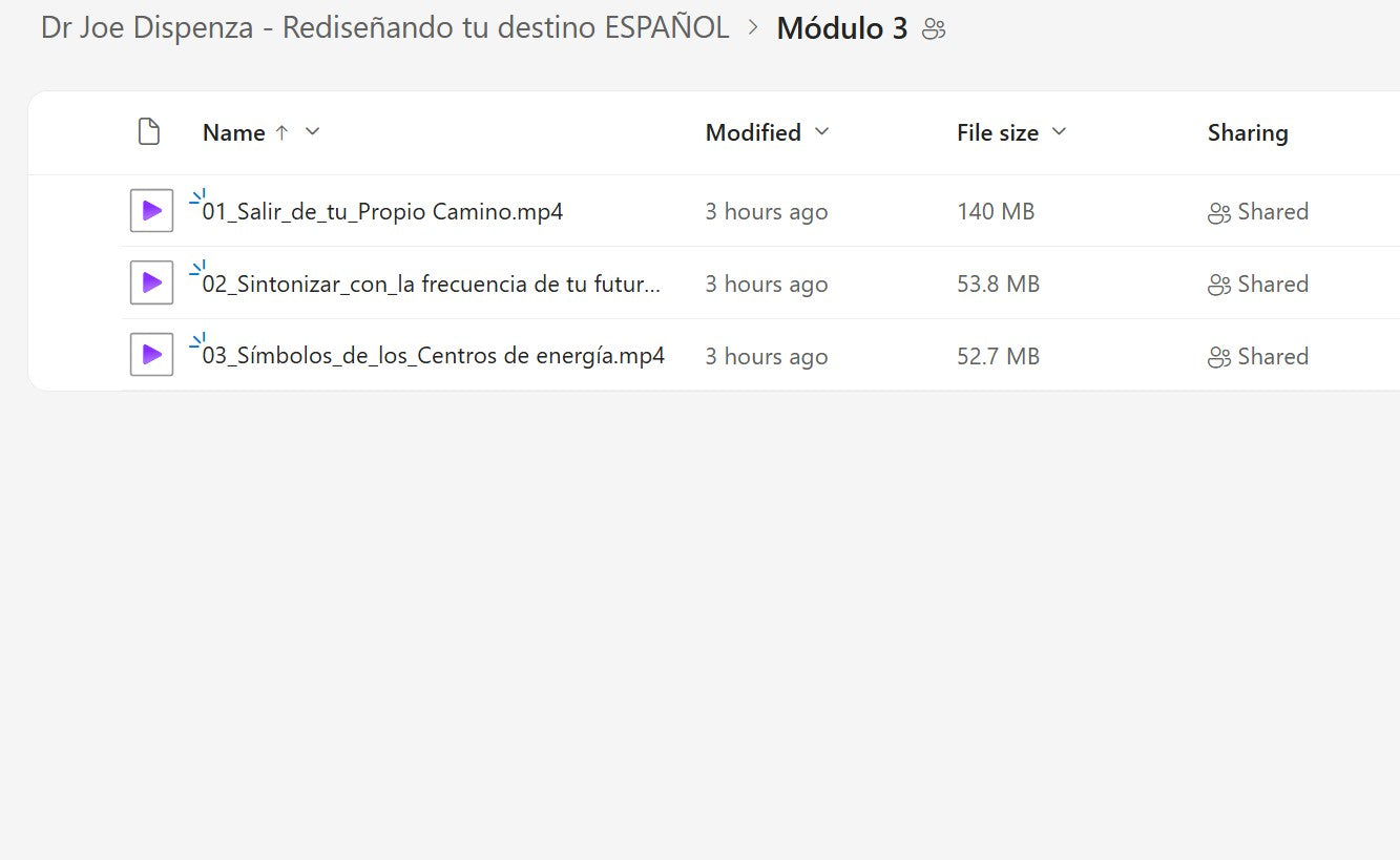 Dr. Joe Dispenza – Rediseña tu Destino en Español Module 3 on My Premium Courses
