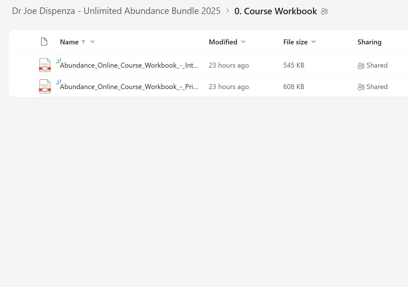 Dr Joe Dispenza - Unlimited Abundance Bundle Module 0 on My Premium Courses