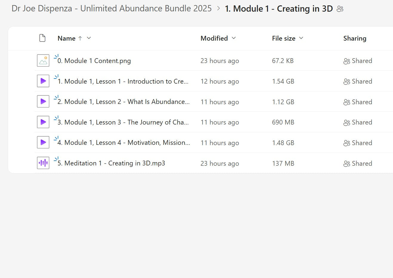 Dr Joe Dispenza - Unlimited Abundance Bundle Module 1 on My Premium Courses