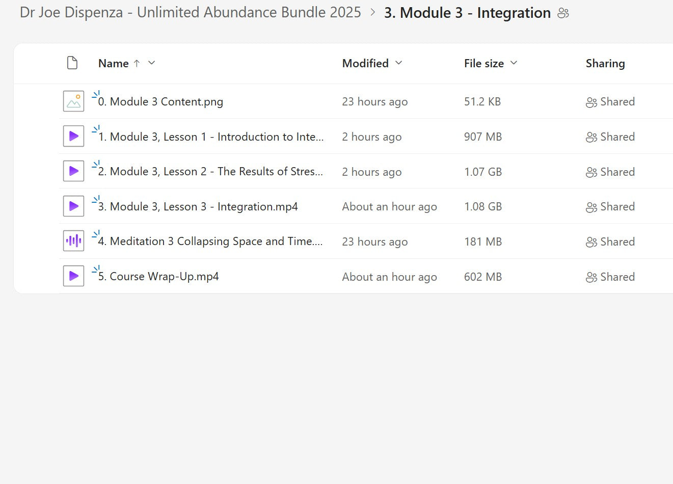 Dr Joe Dispenza - Unlimited Abundance Bundle Module 3 on My Premium Courses