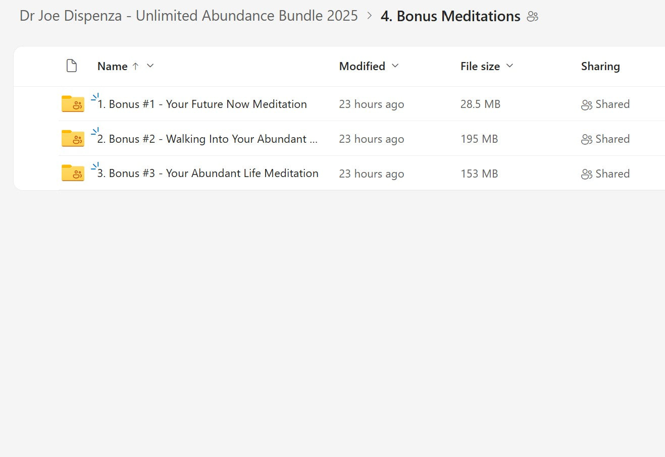 Dr Joe Dispenza - Unlimited Abundance Bundle Module 4 on My Premium Courses