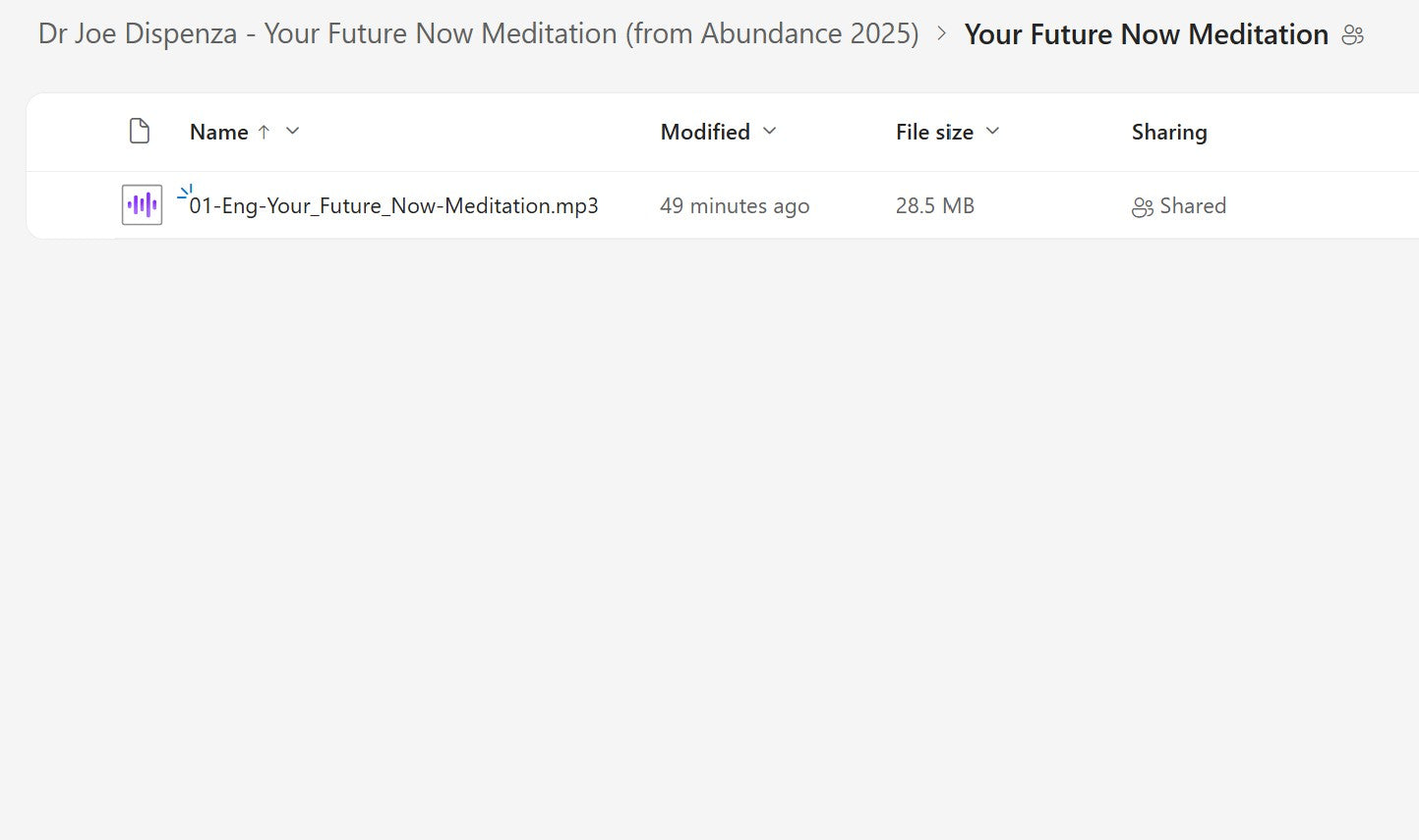 Dr Joe Dispenza - Your Future Now – Guided Meditation (from Abundance 2025) Content on My Premium Courses