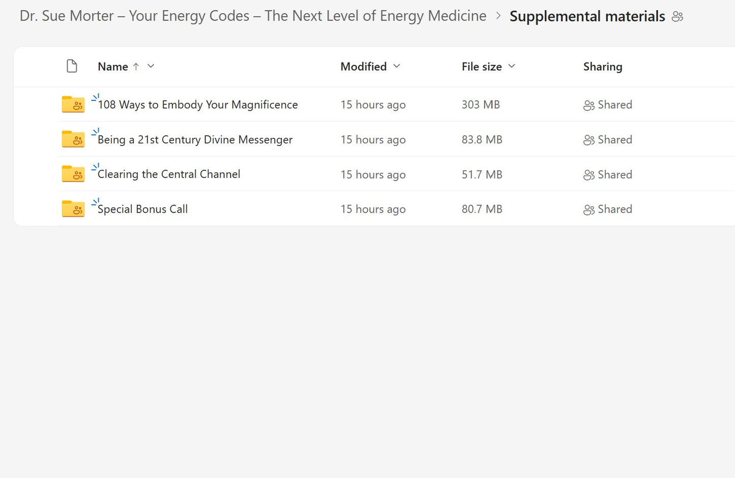 Dr. Sue Morter - Your Energy Codes -The Next Level of Energy Medicine Module 8 on My Premium Courses