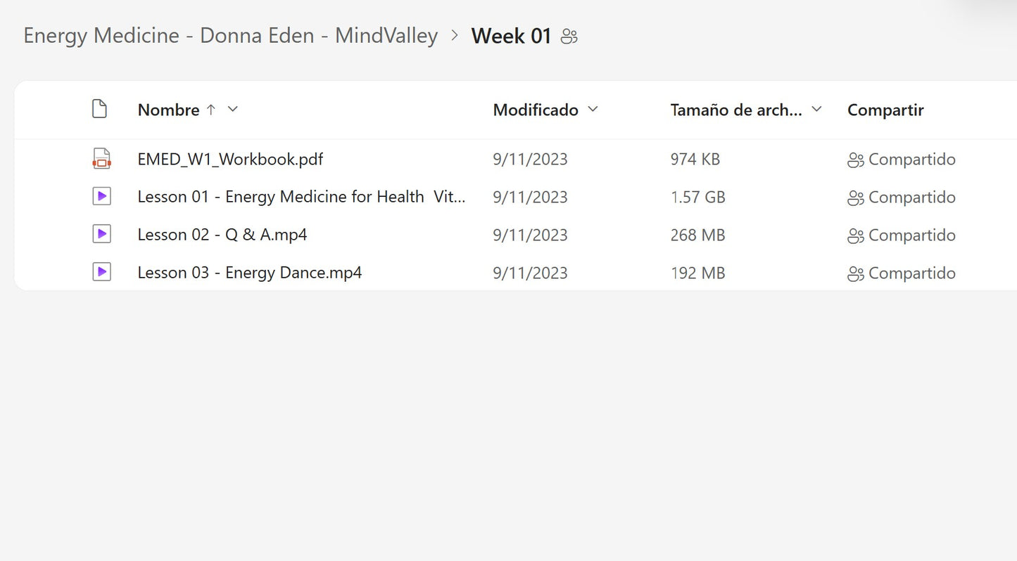 Energy Medicine - Donna Eden Module 2 on My Premium Courses