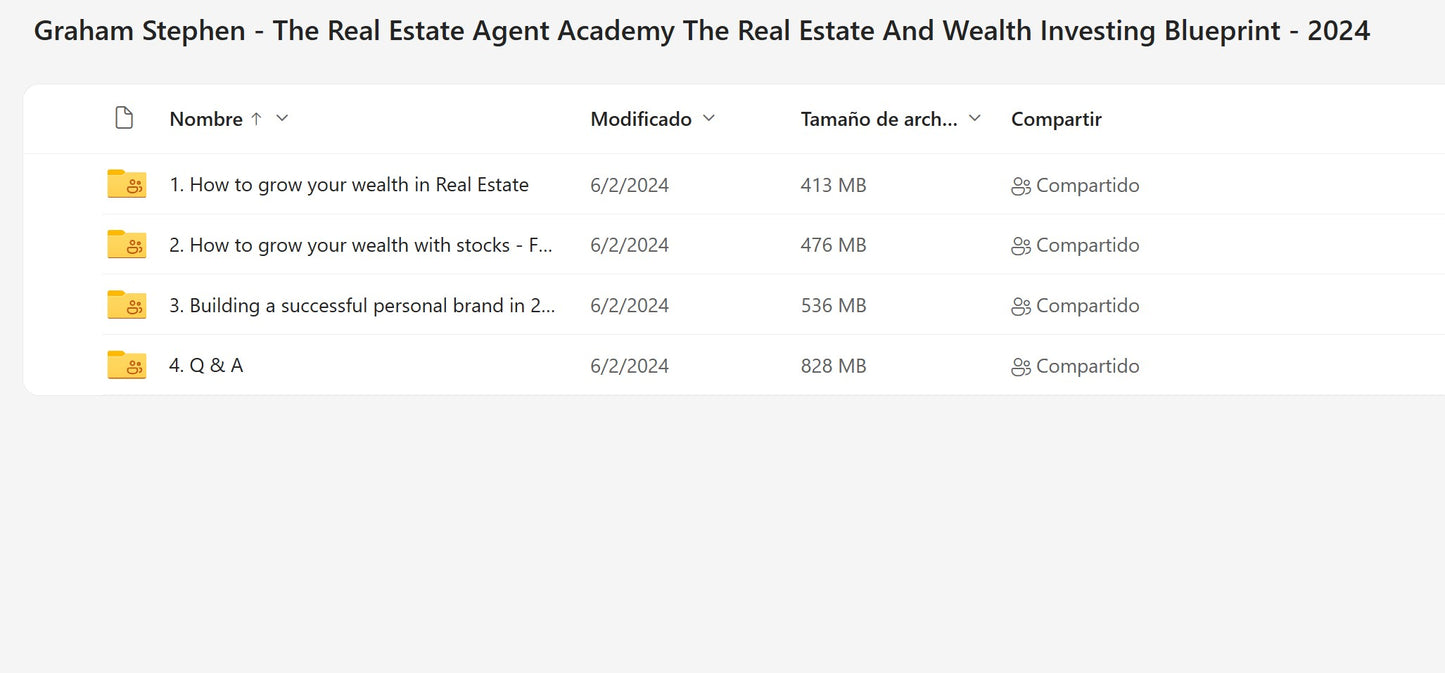 Graham Stephan – The Real Estate and Wealth Investing Blueprint Modules on My Premium Courses