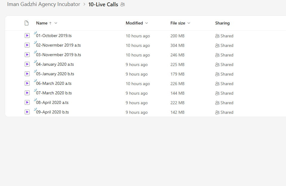 Iman Gadzhi – Agency Incubator Module 10 on My Premium Courses