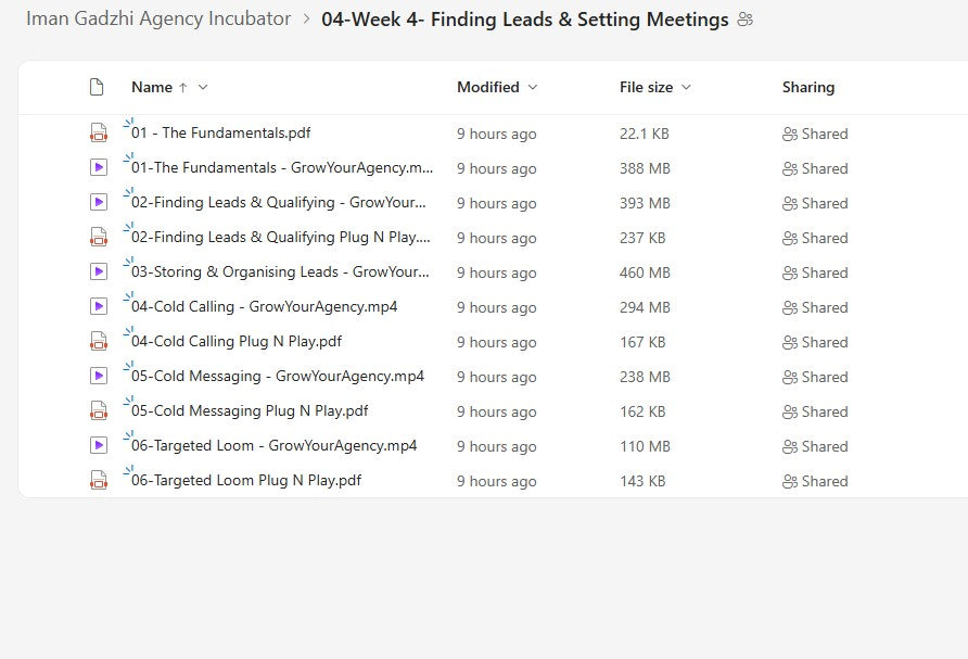 Iman Gadzhi – Agency Incubator Module 4 on My Premium Courses