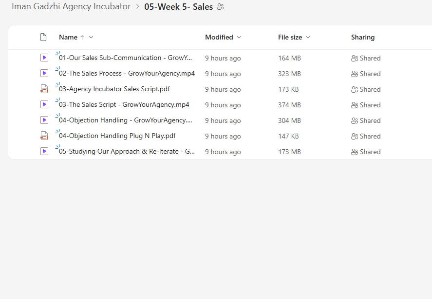Iman Gadzhi – Agency Incubator Module 5 on My Premium Courses