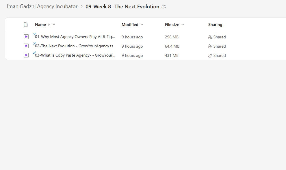 Iman Gadzhi – Agency Incubator Module 9 on My Premium Courses