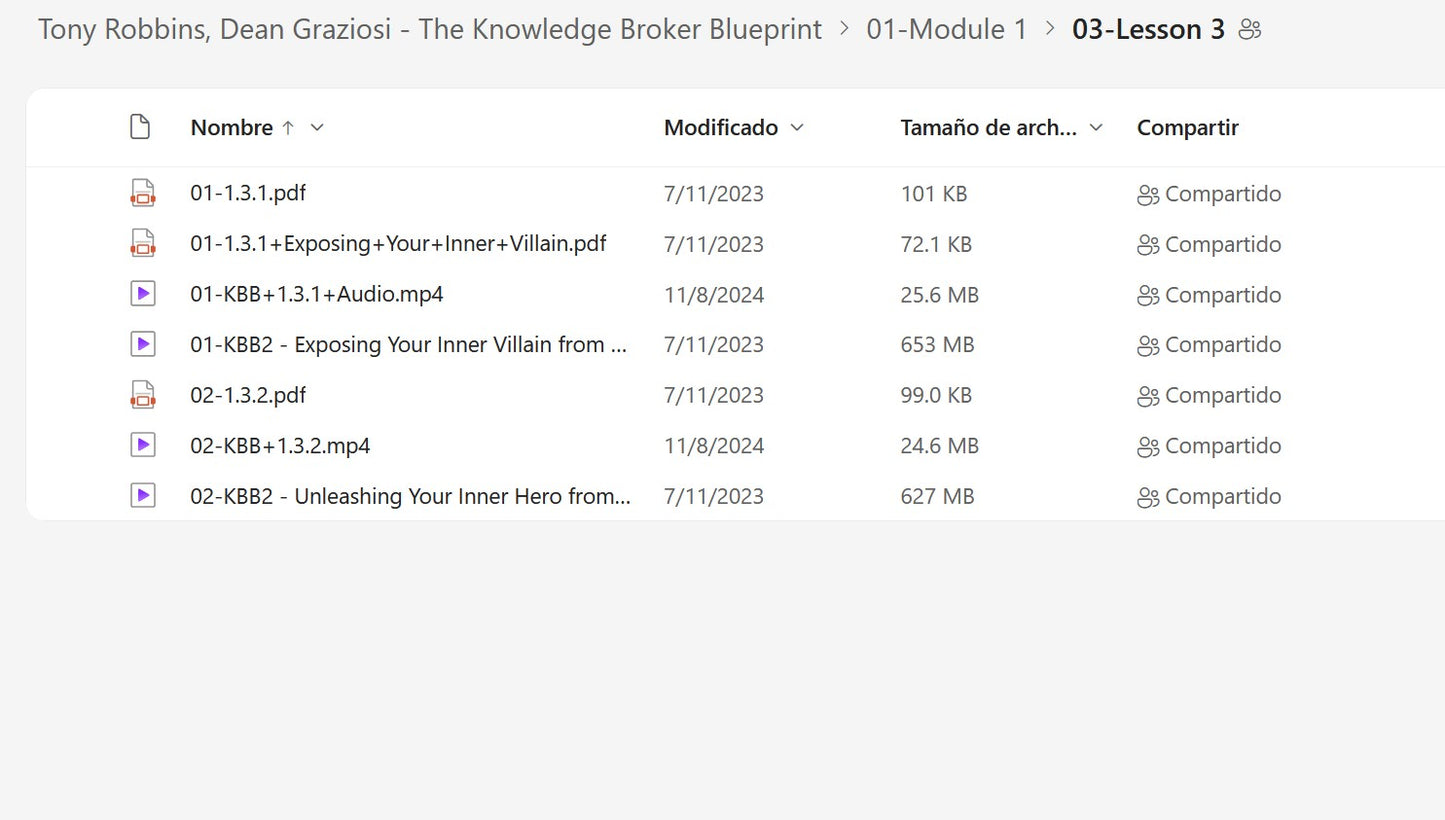 Tony Robbins & Dean Graziosi – The Knowledge Broker Blueprint Module 1.3 on My Premium Courses