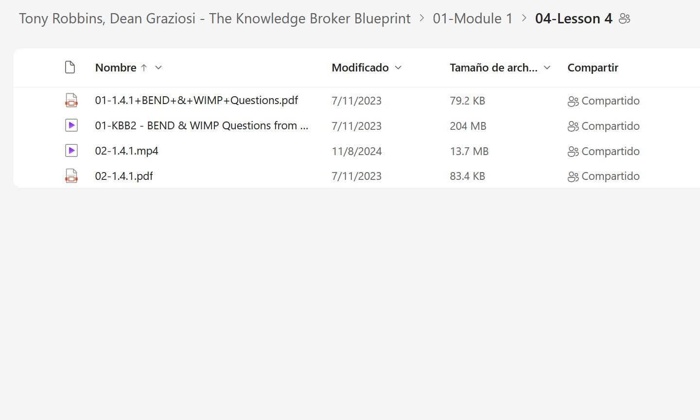 Tony Robbins & Dean Graziosi – The Knowledge Broker Blueprint Module 1.4 on My Premium Courses