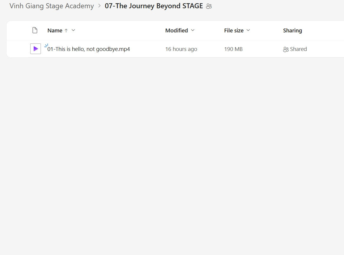 Vinh Giang - Stage Academy Module 7 on My Premium Courses
