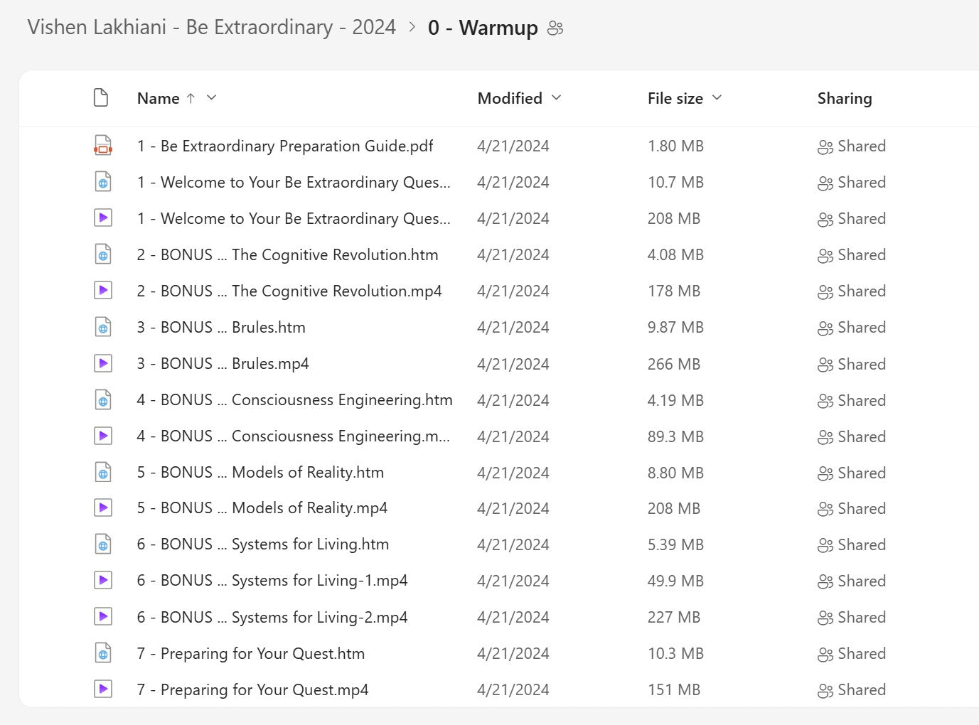 Vishen Lakhiani - Be Extraordinary Module 0 on My Premium Courses