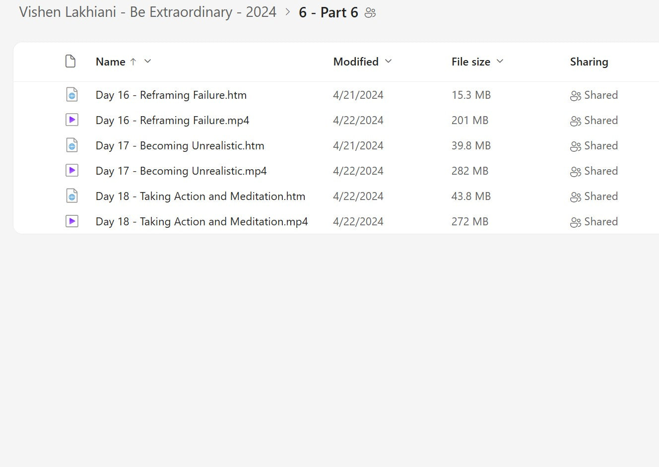 Vishen Lakhiani - Be Extraordinary Module 6 on My Premium Courses