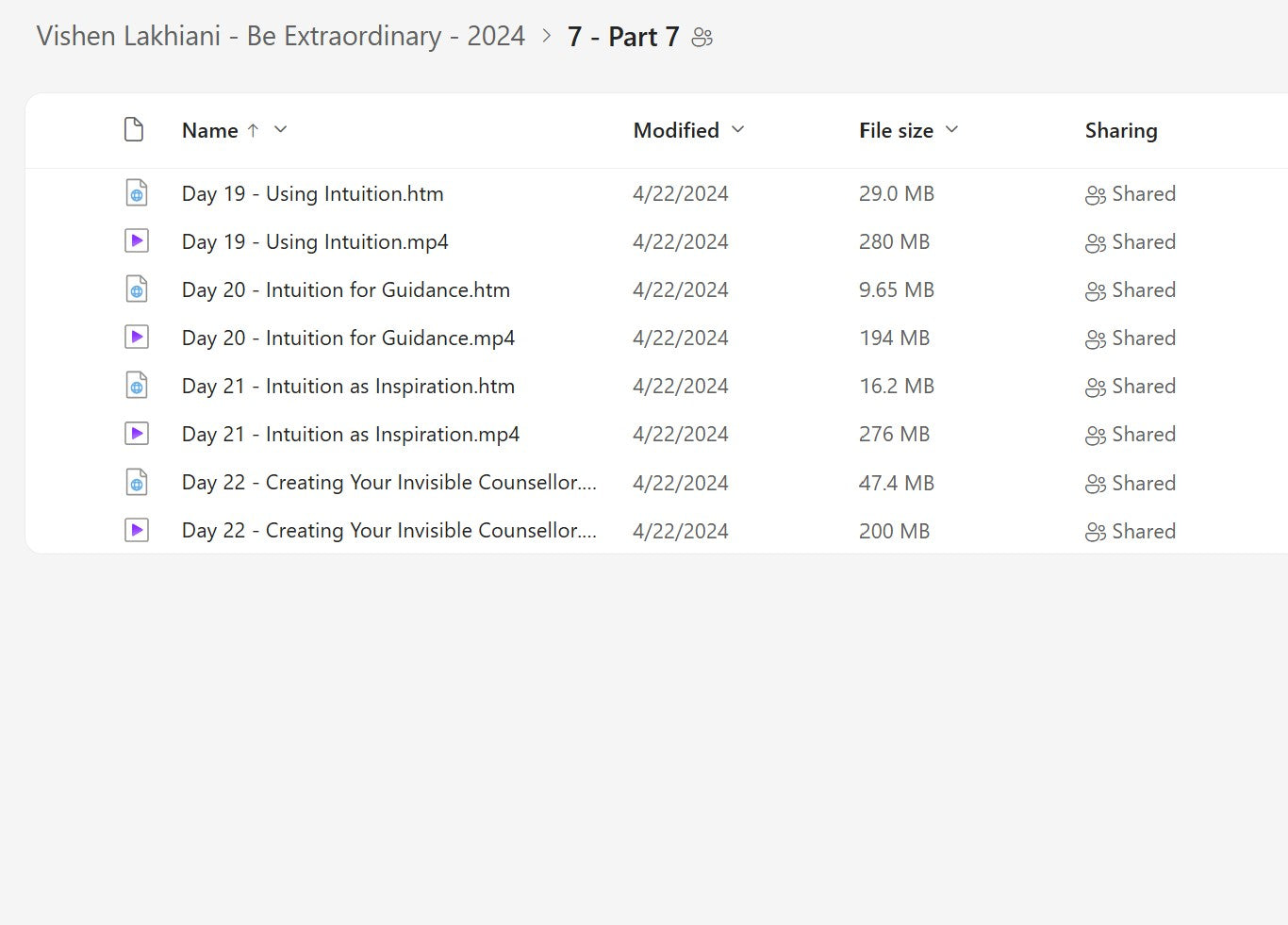 Vishen Lakhiani - Be Extraordinary Module 7 on My Premium Courses