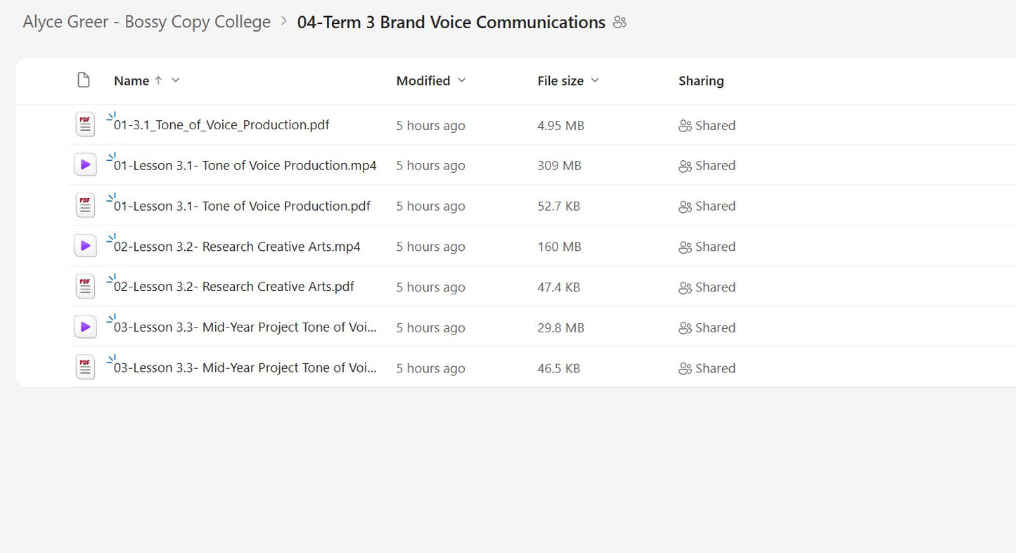 Alyce Greer – Bossy Copy College Module 4 on mypremiumcourses.com