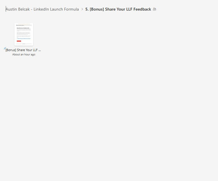 Austin Belcak – LinkedIn Launch Formula Module 5 on mypremiumcourses.com