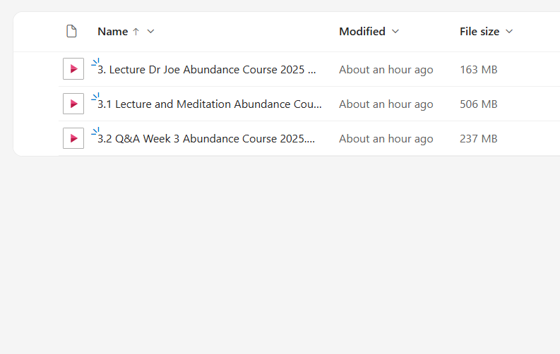 Believing, Behaving, Becoming Abundance Live Online Course by Dr. Joe Dispenza 2025 CONTENT 4