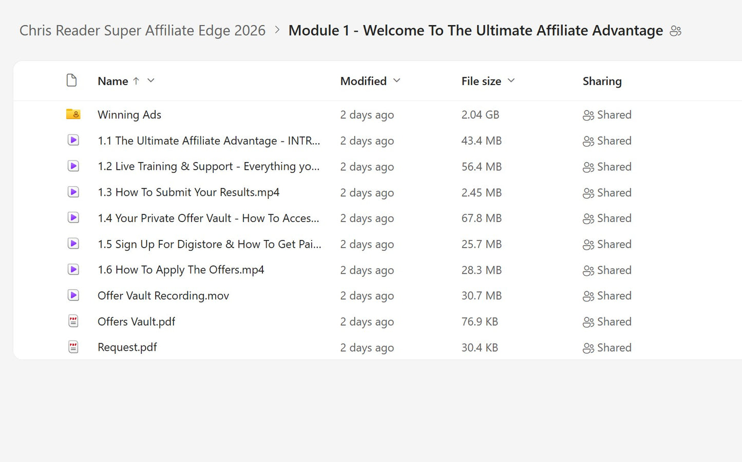 Chris Reader - Super Affiliate Edge 2026 Module 1 on mypremiumcourses.com