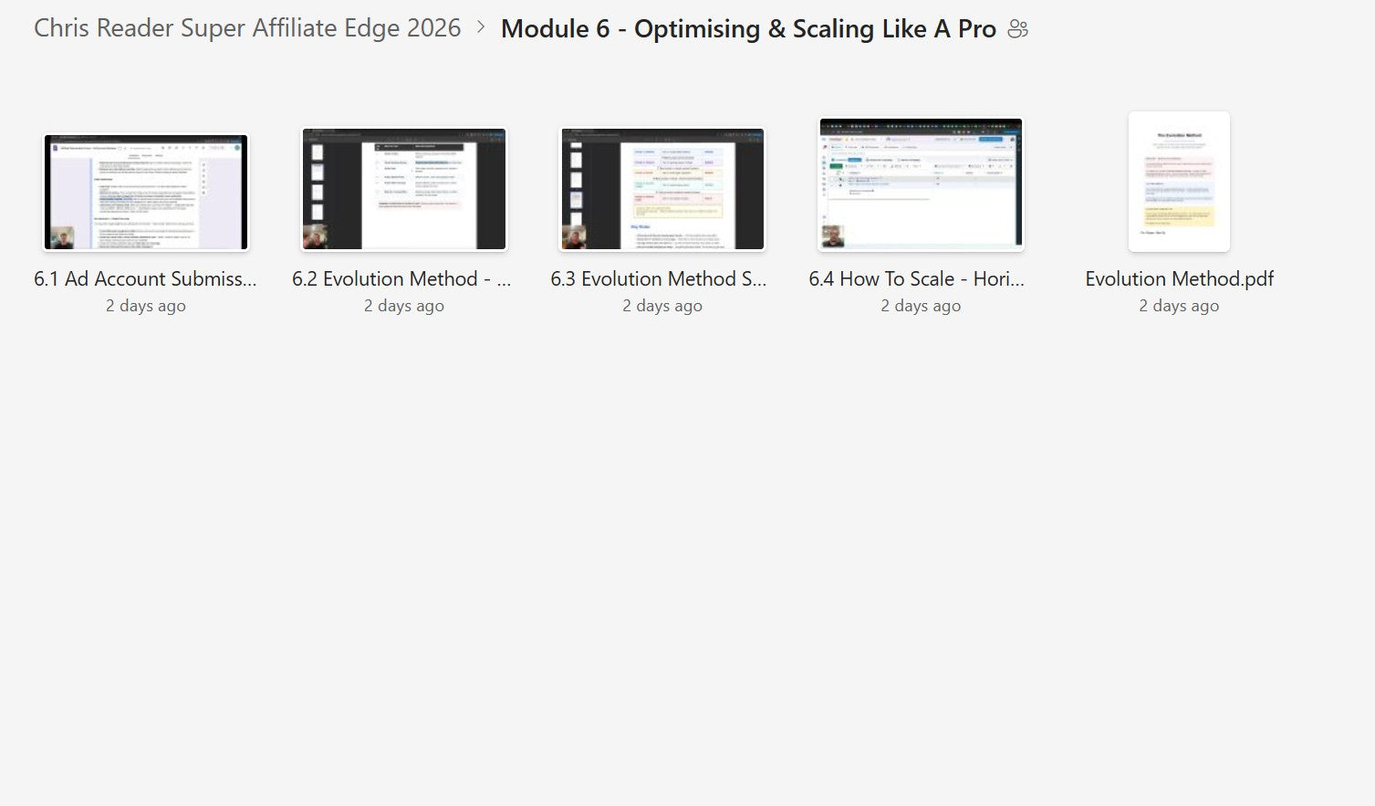 Chris Reader - Super Affiliate Edge 2026 Module 6 on mypremiumcourses.com