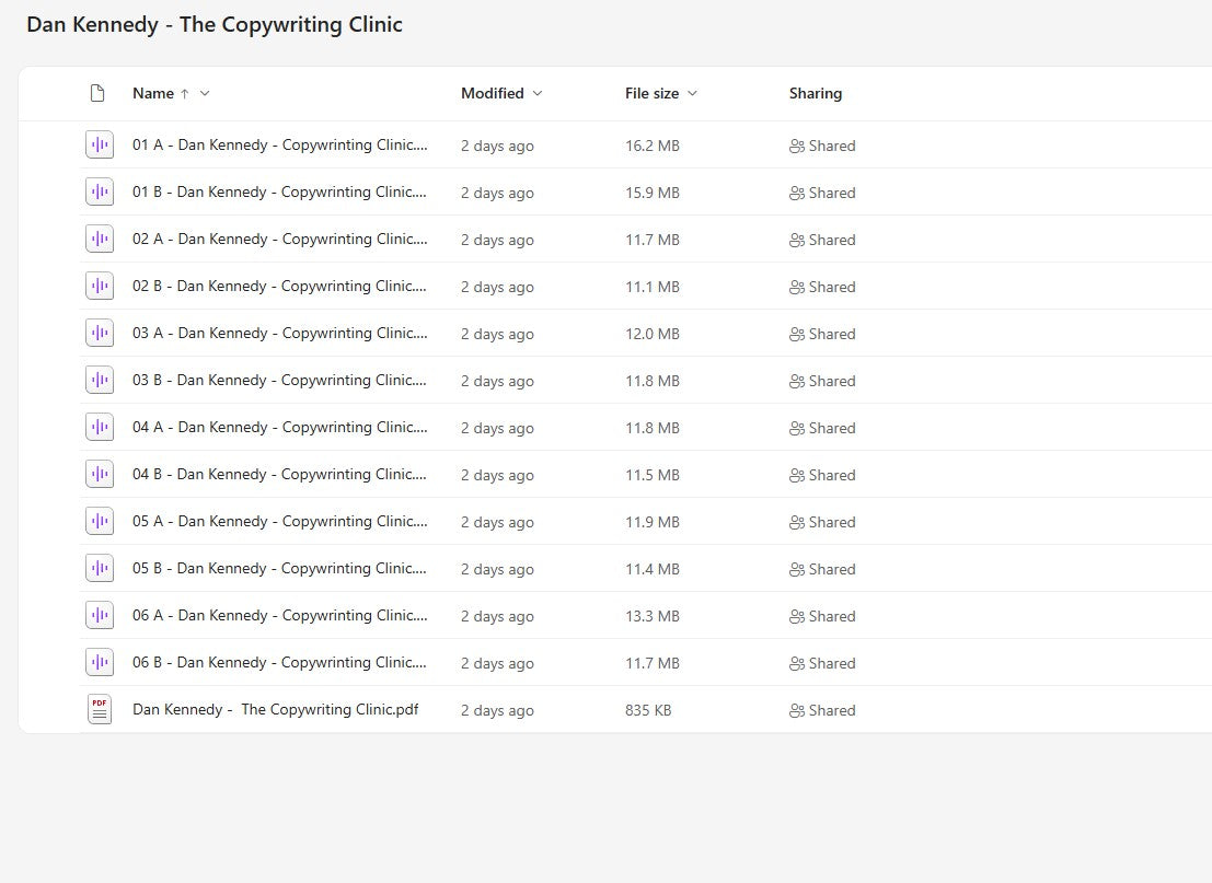 Dan Kennedy – The Copywriting Clinic Modules on mypremiumcourses.com