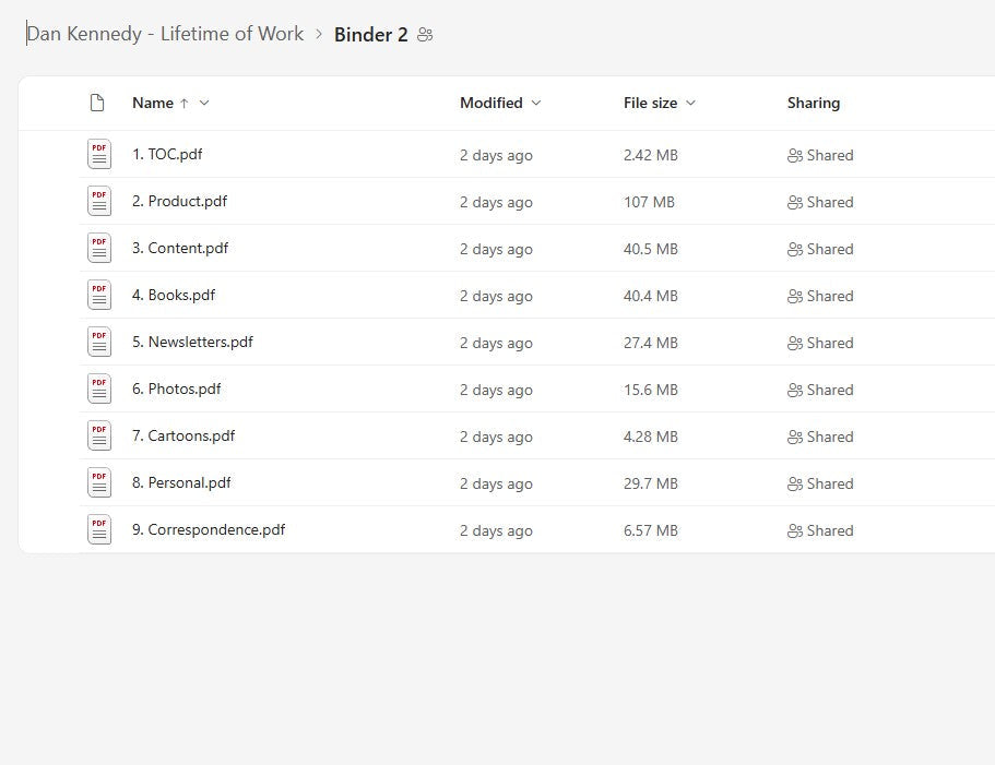 Dan Kennedy - Lifetime of Work Module 2 on mypremiumcourses.com