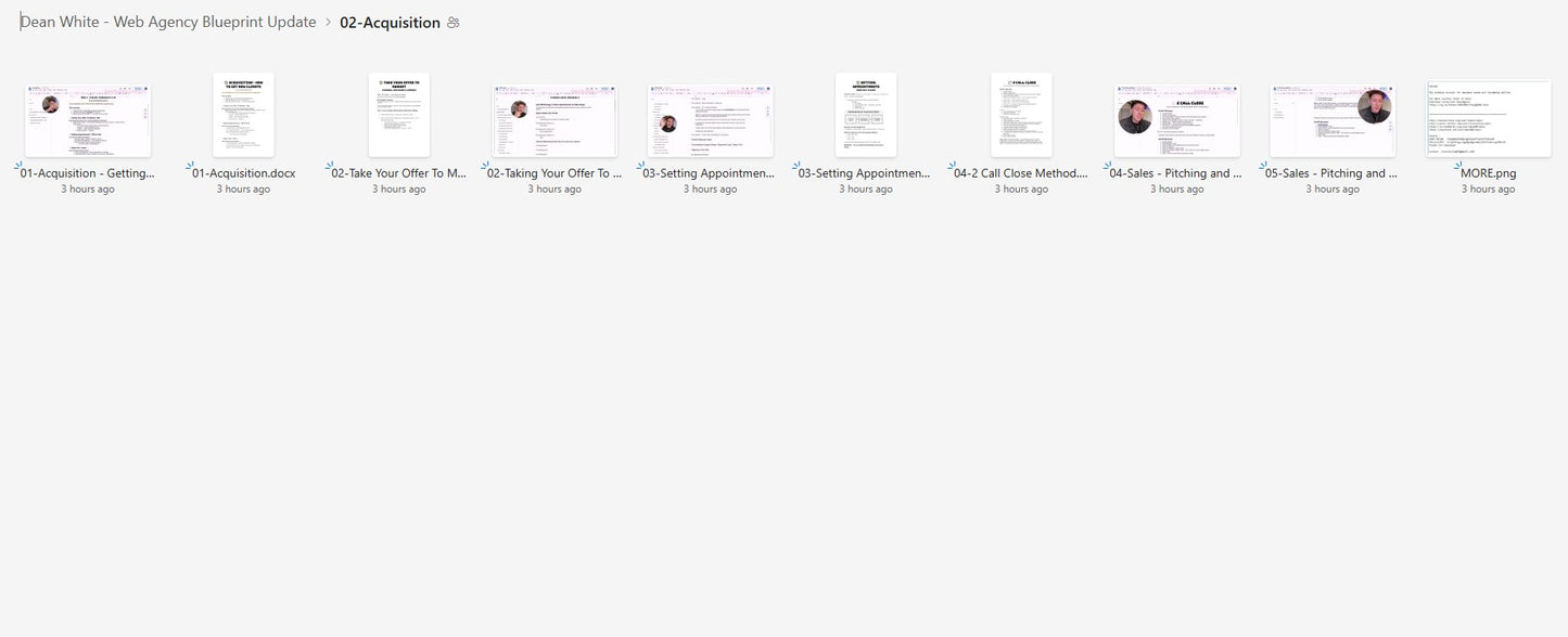 Dean White - Web Agency Blueprint Module 2 on mypremiumcourses.com