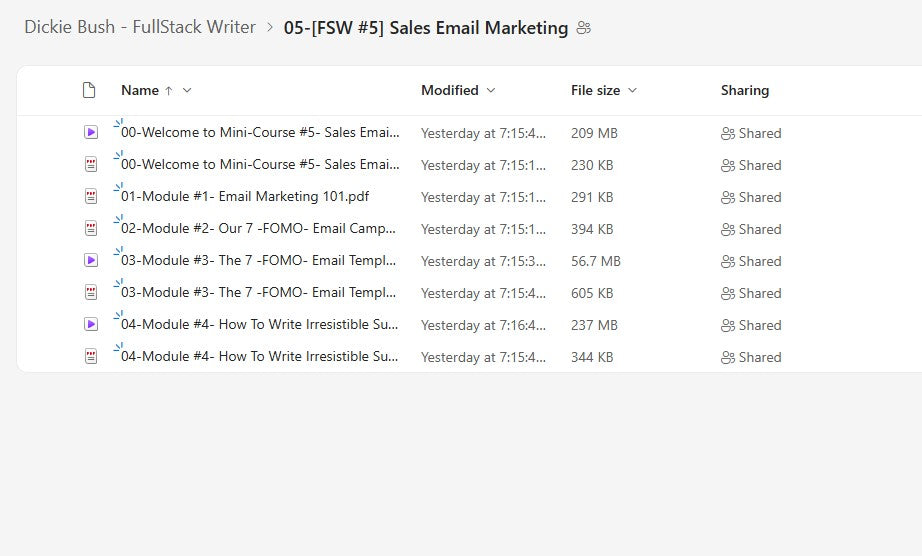 Dickie Bush – Full Stack Writer Module 6 on mypremiumcourses.com
