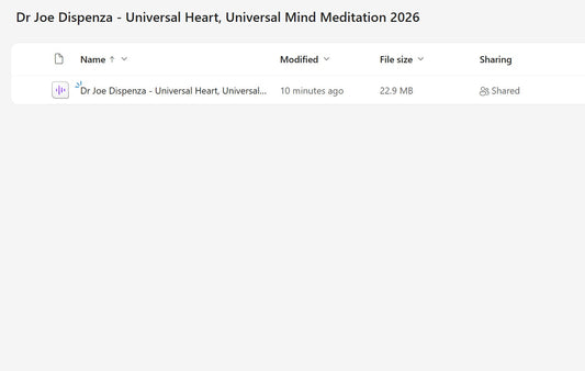 Dr Joe Dispenza - Universal Heart Universal Mind Meditation File on mypremiumcourses.com