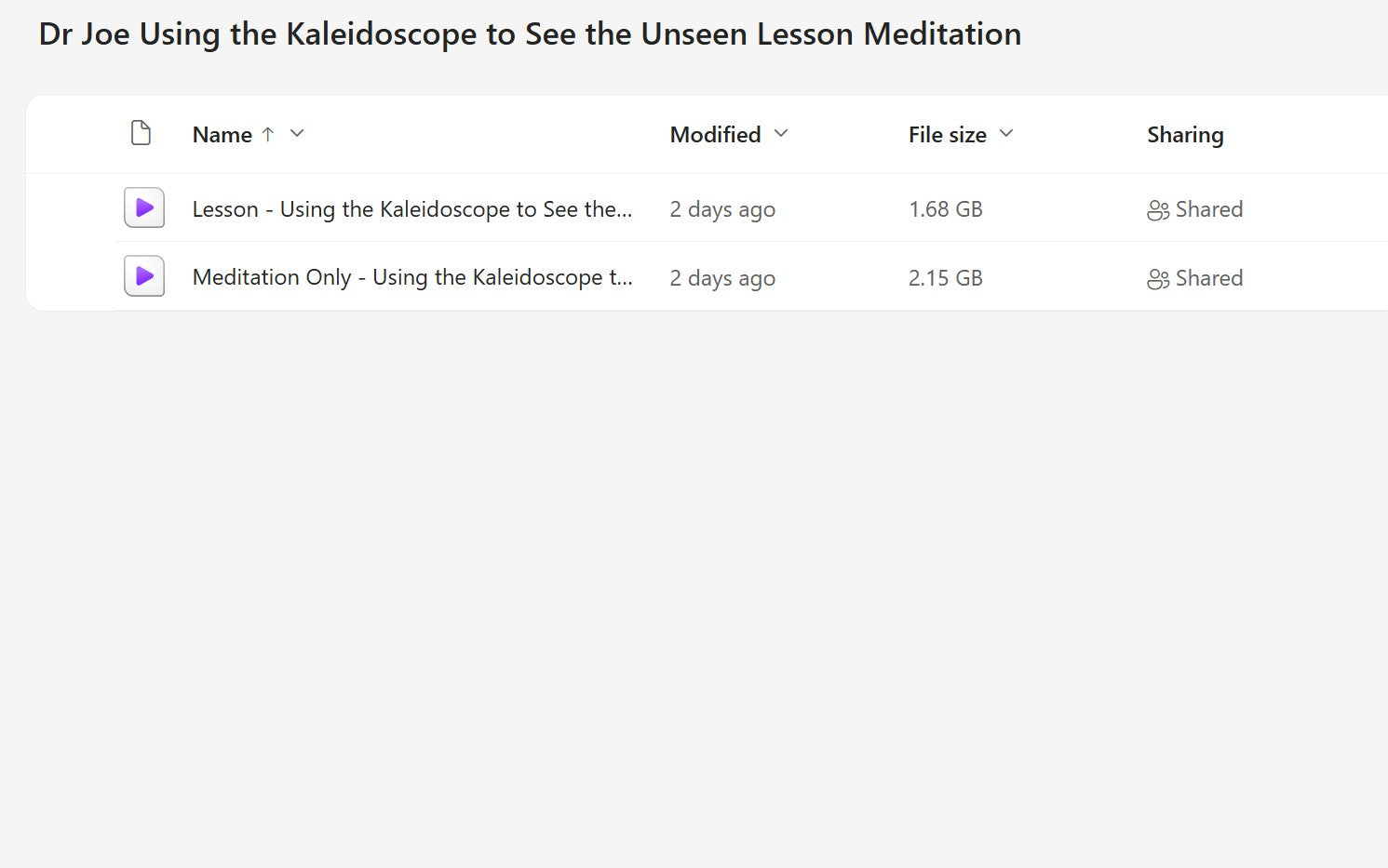 Dr Joe Dispenza -  Using the Kaleidoscope to See the Unseen Lesson Meditation Modules on mypremiumcourses.com