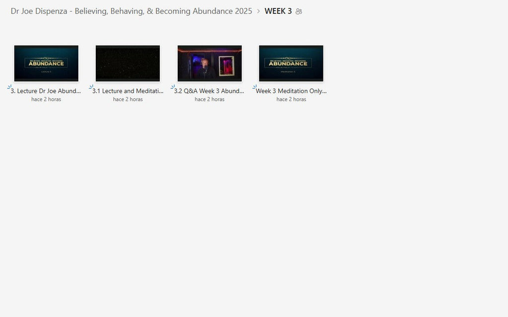 Dr Joe Dispenza - Believing, Behaving & Becoming Abundance 2025 Module 3 on My Premium Courses 