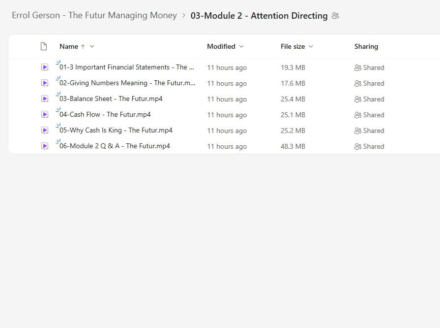 Errol Gerson – The Futur Managing Money