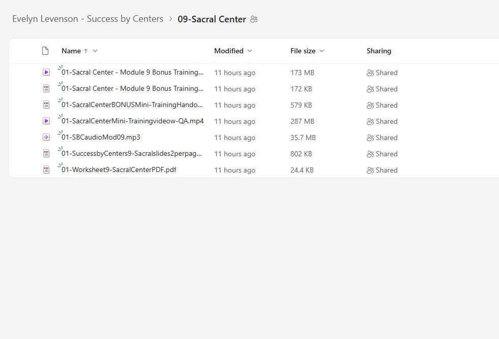 Evelyn Levenson – Success by Centers