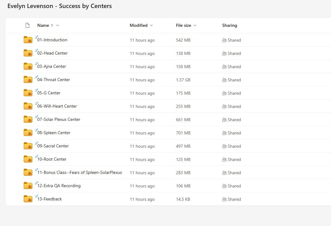 Evelyn Levenson – Success by Centers